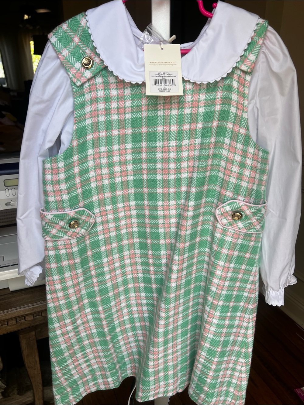 The Beaufort Bonnet Co Janie Jumper size 10 NWT